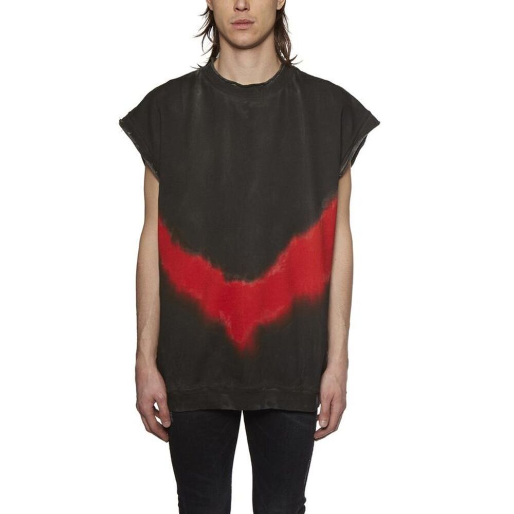 WHITE MOUNTAINEERING Distressed Graphic T-Shirt Men BLACK Sweaters & Cardigans
